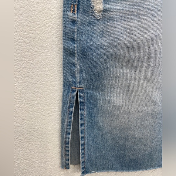 HABITUAL Midi Denim Blue Skirt - Picture 4 of 13